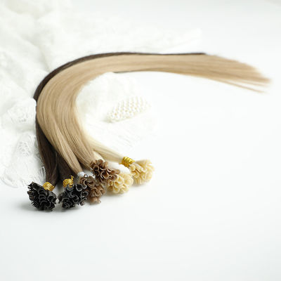 Unprocessed Keratin Ombre Human Hair Extensions Russian Remy U Tip